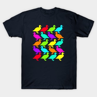 Colourful Geese walking T-Shirt